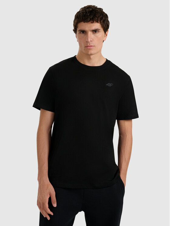 4F 4F T-Shirt NOS Czarny Regular Fit
