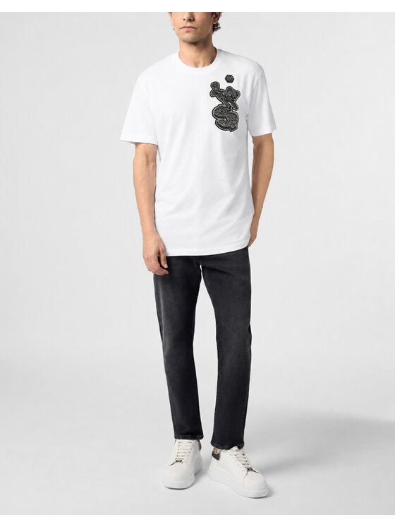 PHILIPP PLEIN PHILIPP PLEIN Tričko 31371 Biela Regular Fit