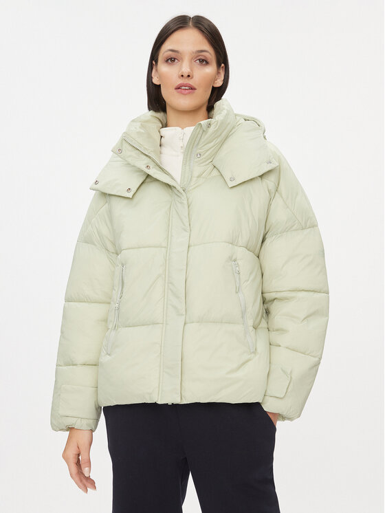 4F 4F Зимно яке 4FAW23TDJAF231 Зелен Regular Fit