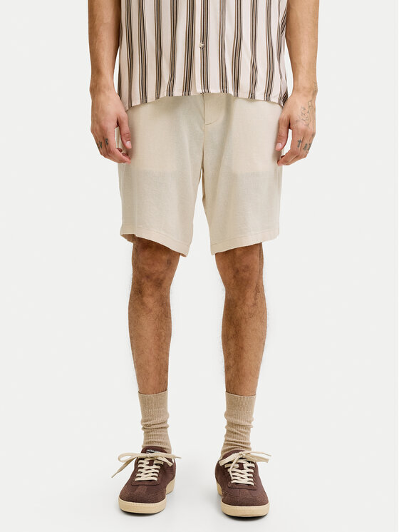 Jack & Jones Jack & Jones Šortky z materiálu Ace Mykonos 12269376 Béžová Regular Fit