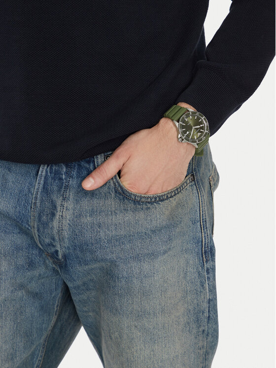 Emporio Armani Emporio Armani Pulkstenis World Explorer AR11638 Zaļš