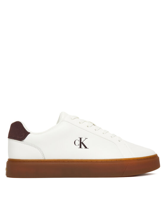 Calvin Klein Calvin Klein Laisvalaikio batai Classic Cupsole Laceup Lth YM0YM01435 Balta