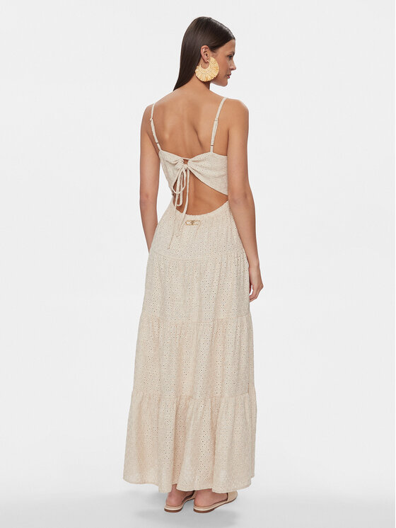 Fracomina Fracomina Rochie de vară FJ24SD2004W686E5 Bej Regular Fit