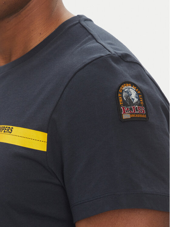 Parajumpers Parajumpers T-Shirt Tape 25SMPMTSIT01 Tmavomodrá Regular Fit