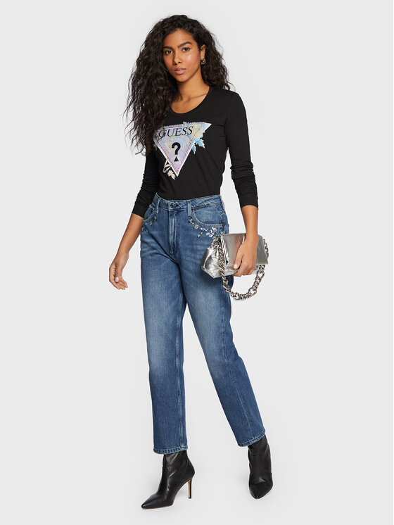 Blusa W3RI48 J1314 Nero Regular Fit