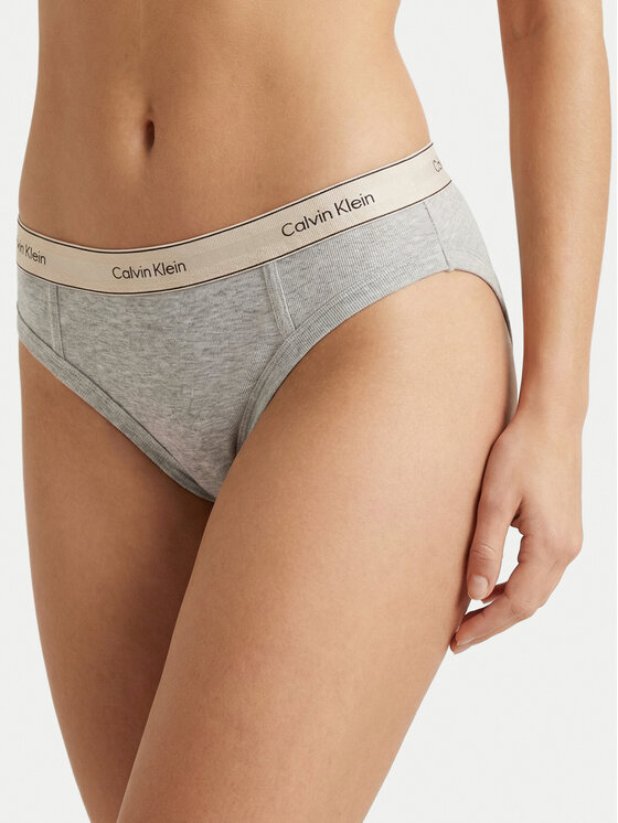 Calvin Klein Calvin Klein Kalhotky string LV00QF8771 Šedá