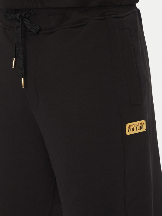 Versace Jeans Couture Versace Jeans Couture Športové kraťasy 78GADT08 Čierna Regular Fit