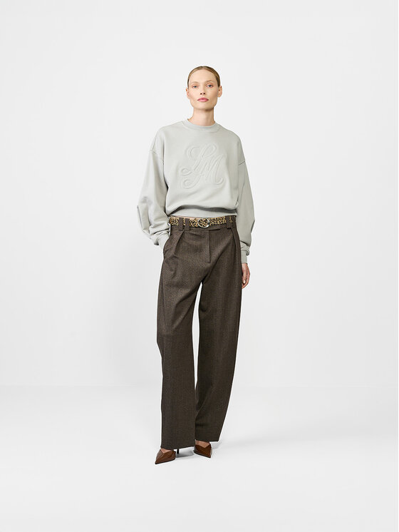La Mania La Mania Bluza OYSTER Szary Basic Fit
