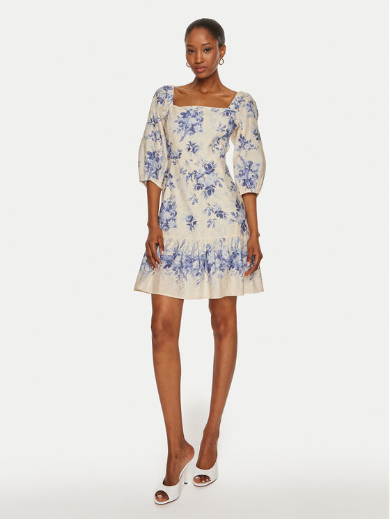 TWINSET TWINSET Letní šaty 241TT2423 Écru Regular Fit