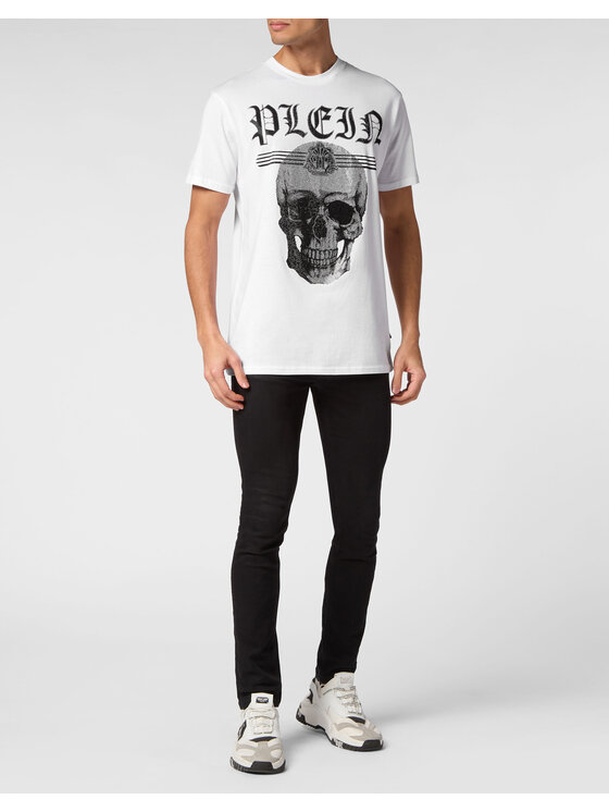 PHILIPP PLEIN PHILIPP PLEIN Tričko 9829 Biela Regular Fit