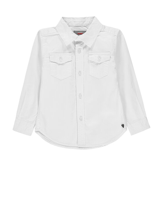 Kanz Kanz Koszula 1926903-1000 Biały Basic Fit