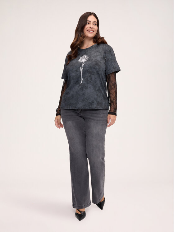 Fiorella Rubino Fiorella Rubino T-shirt G097L009483N033 Nero Regular Fit