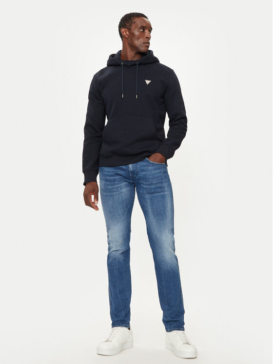 Guess Jeans Guess Jeans Majica dugih rukava M4YQ22 K9V31 Tamnoplava Regular Fit