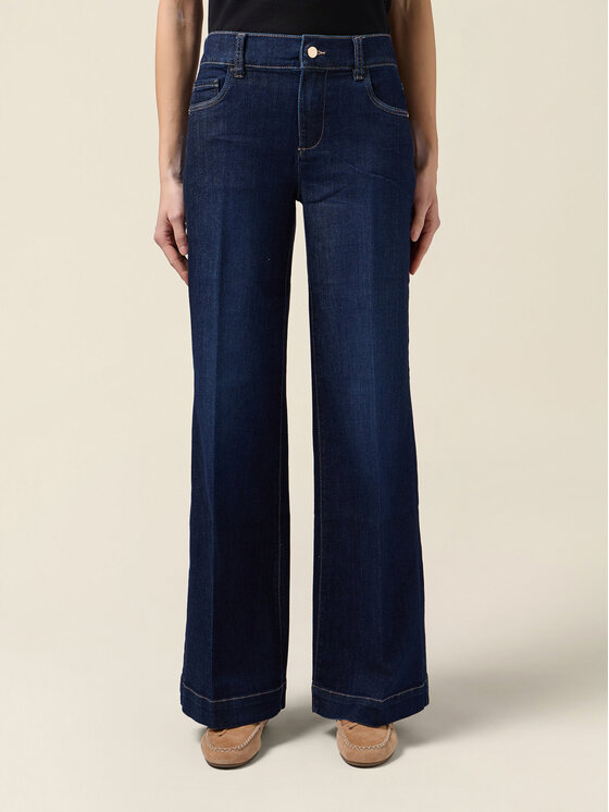 Oltre Oltre Jeansy P521R208902N034 Niebieski Baggy Fit