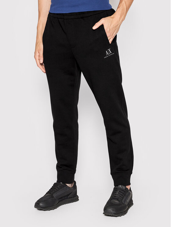 Armani Exchange Pantaloni da tuta 8NZPSC ZJKRZ 1200 Nero Regular Fit Modivo
