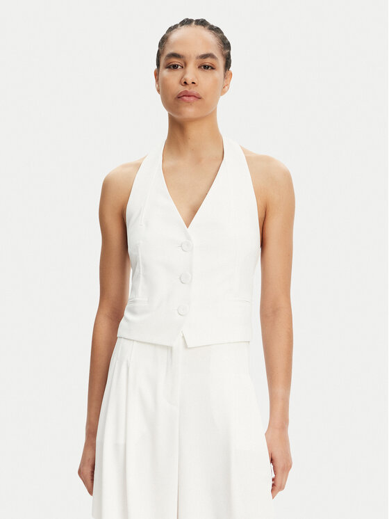 Patrizia Pepe Vesta 2C1618 A411 Biele zlato Regular Fit