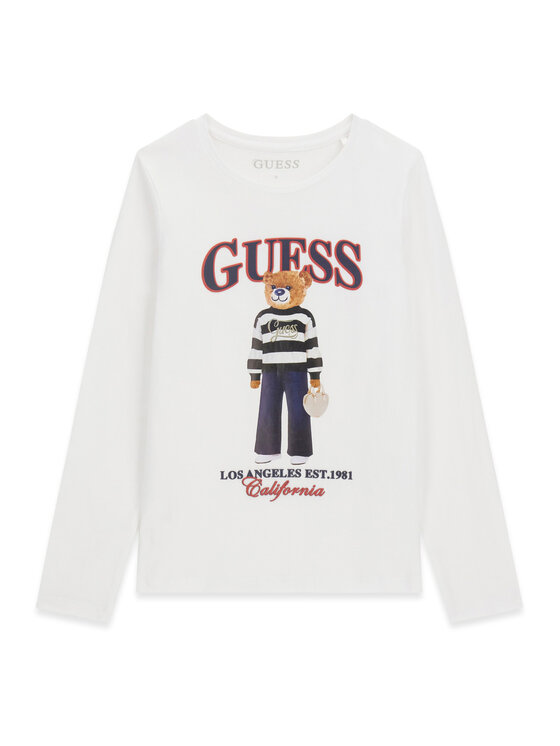 Guess Guess Μπλουζάκι J6BI12 K5793 Λευκό Regular Fit