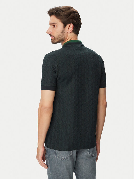 Lacoste Lacoste Tricou polo DH1417 Verde închis Classic Fit