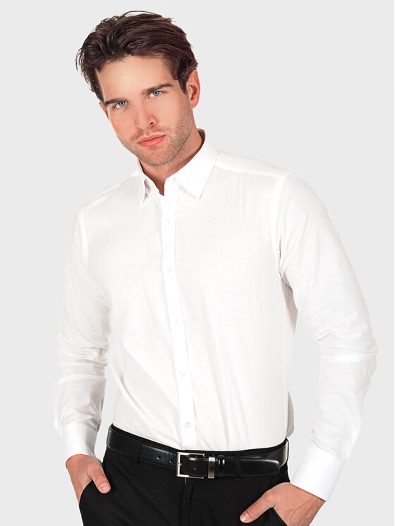 Evenemen Evenemen Koszula James White Biały Slim Fit