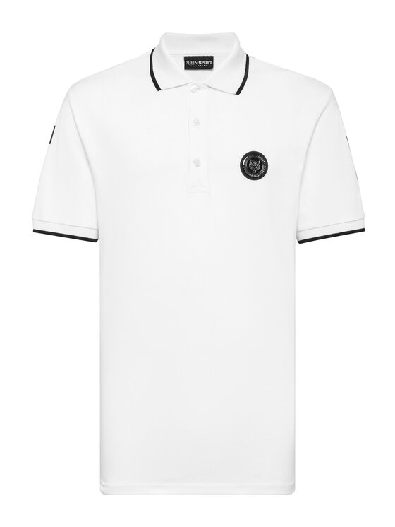 Plein Sport Plein Sport Polo 641 Biały Slim Fit