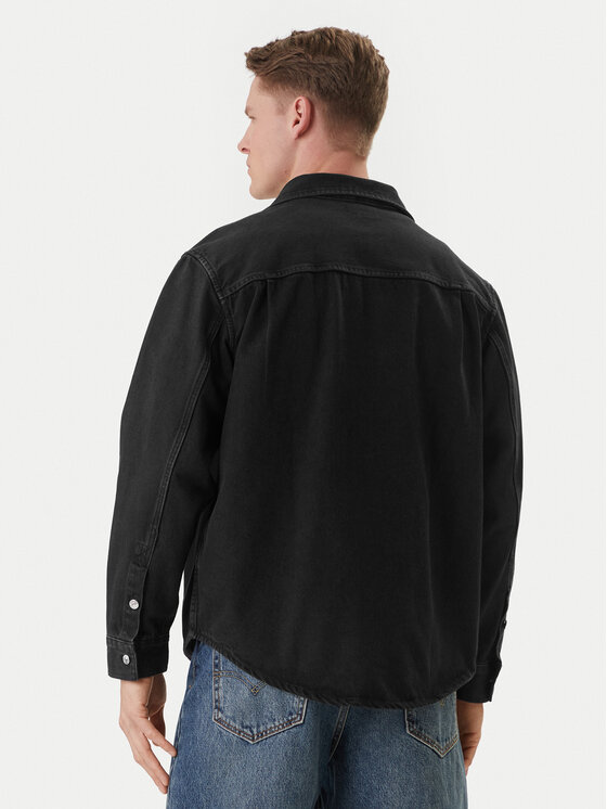 Calvin Klein Jeans Calvin Klein Jeans cămașă de blugi 90's LV04RF709G Negru Regular Fit