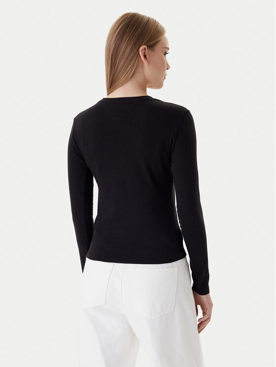 Tommy Jeans Tommy Jeans Блуза Essential DW0DW21844 Черен Regular Fit