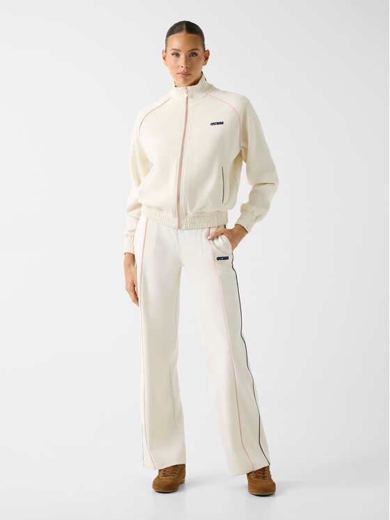 Guess Guess Spodnie materiałowe 180966 Biały Classic Fit