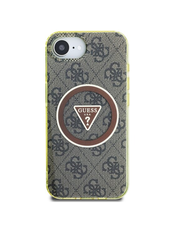 Guess Guess Etui na telefon Apple iPhone 16e Brązowy