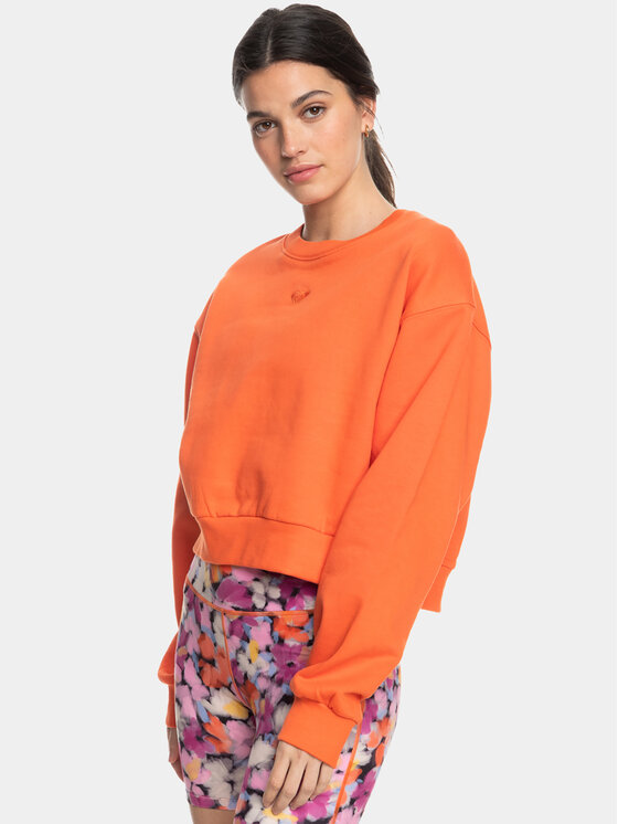 Roxy Roxy Pulóver Ess Nrj Cn Otlr ERJFT04670 Narancssárga Regular Fit
