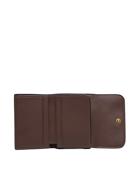 Coach Coach Малък дамски портфейл CZ111 Кафяв