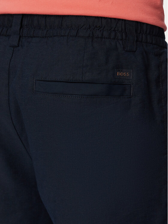 BOSS BOSS Bavlnené šortky 50559178 Tmavomodrá Regular Fit