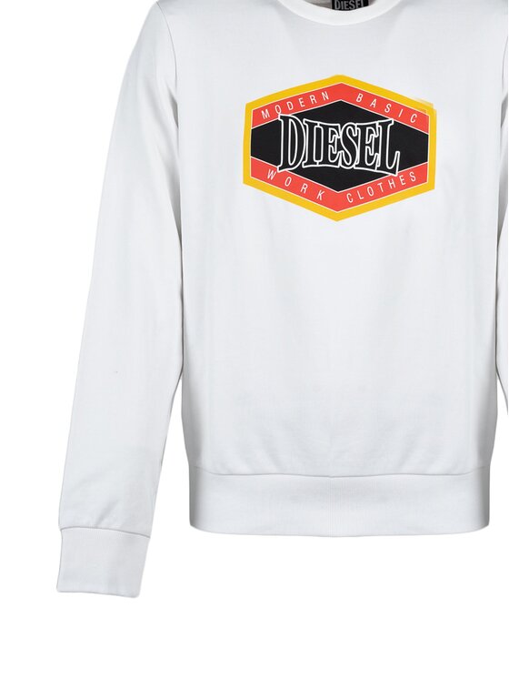 Diesel Diesel Felpa A06499-0HAYT Bianco Regular Fit