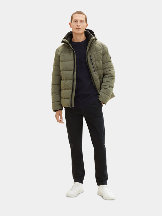 Tom Tailor Tom Tailor Geacă din puf 1037342 Verde Regular Fit