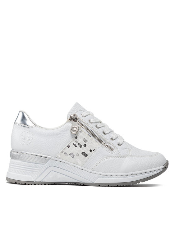 Rieker Rieker Sneakersy N4322-80 Bílá