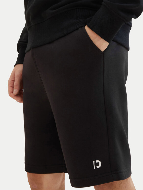 Tom Tailor Denim Tom Tailor Denim Спортни шорти 1040931 Черен Relaxed Fit