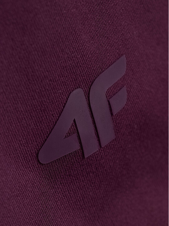 4F 4F Bluzka SPORT OFFICE Fioletowy Slim Fit