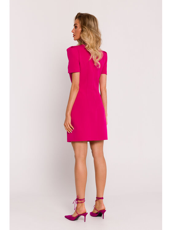 Made of Emotion Made of Emotion Sukienka wieczorowa M777 Różowy Generous Fit