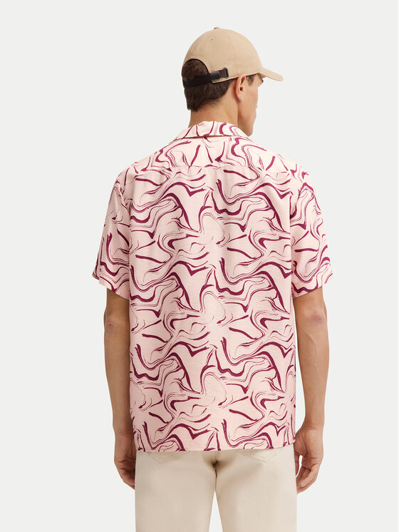 Bugatti Bugatti Риза 9253-78956C Червен Comfortable Fit