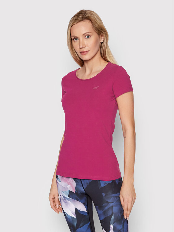 4F 4F Тишърт H4L22-TSD350 Розов Regular Fit