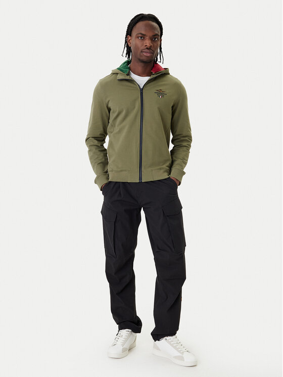 Aeronautica Militare Aeronautica Militare Bluza 261FE2097UF00674 Zielony Regular Fit