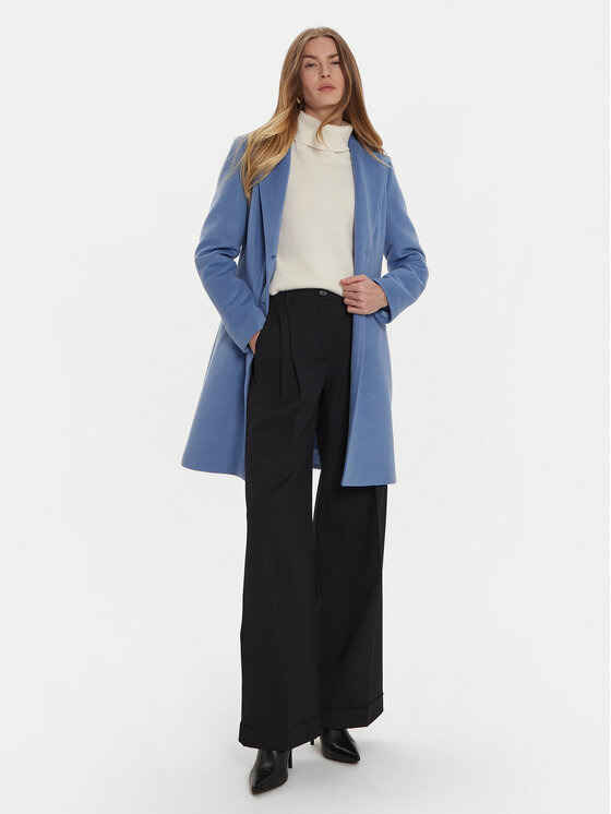Maryley Maryley Преходно палто 24IB808/14SW Син Regular Fit