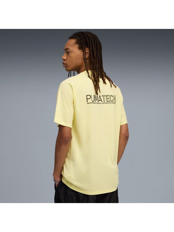 Puma Puma T-Shirt 632100 Żółty Regular Fit