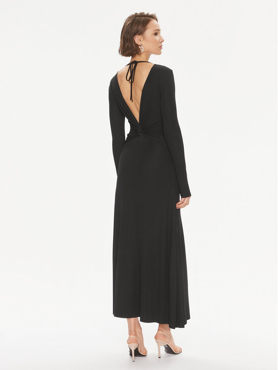 TWINSET TWINSET Õhtune kleit 241TE2130 Must Regular Fit