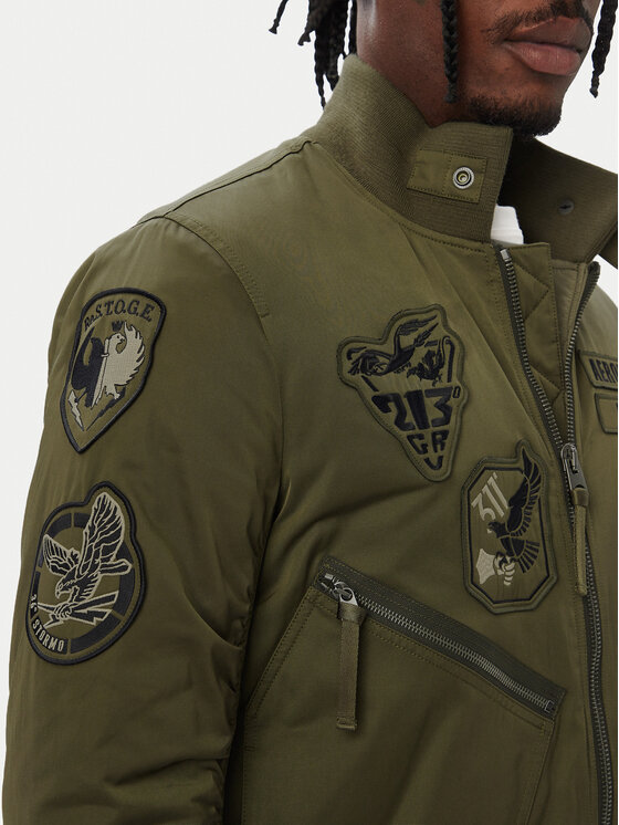 Aeronautica Militare Aeronautica Militare Kurtka bomber 262AB3077UCT04361 Khaki Regular Fit