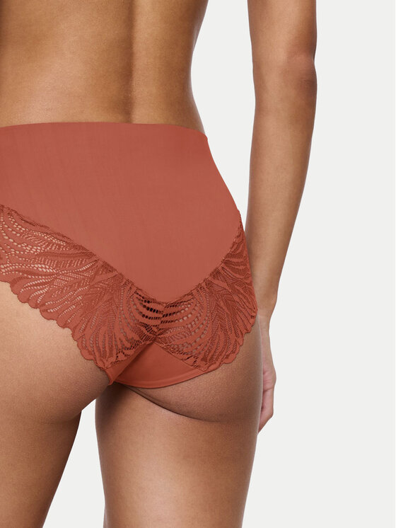 Triumph Triumph Klasične spodnje hlačke z visokim pasom Pretty 10222227 Oranžna