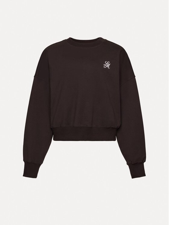 La Mania La Mania Mikina LIPPS Tmavě hnědá Basic Fit