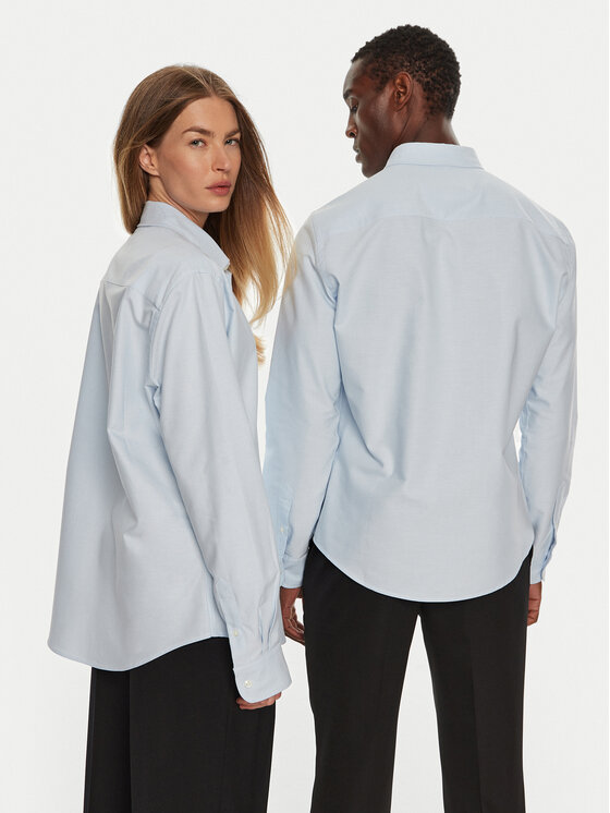 AMI Paris AMI Paris Ing BFUSH063CO0031 Kék Regular Fit