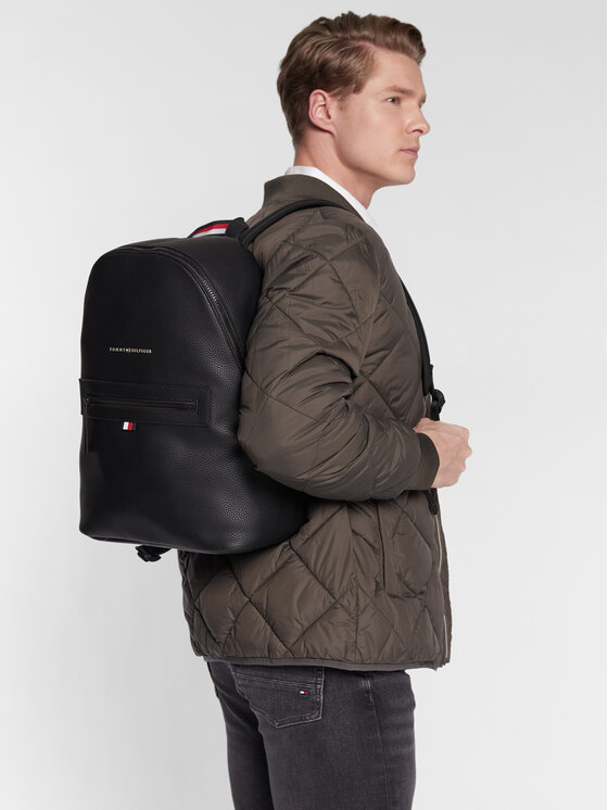 Tommy Hilfiger Rucksack Essential Pu Backpack AM0AM09503 Schwarz
