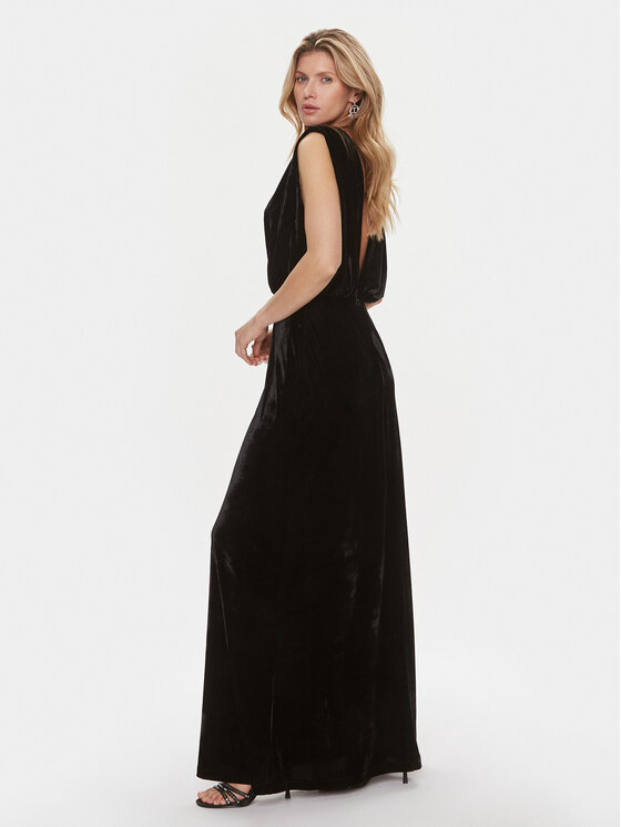 Kontatto Kontatto Abendkleid YM732 Schwarz Regular Fit