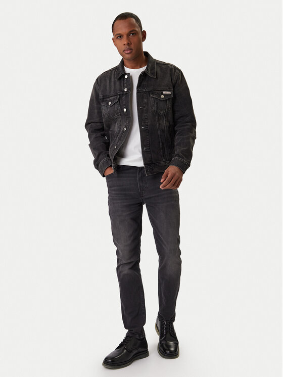 Calvin Klein Jeans Calvin Klein Jeans Kurtka jeansowa Classic LV04RE765G Czarny Regular Fit